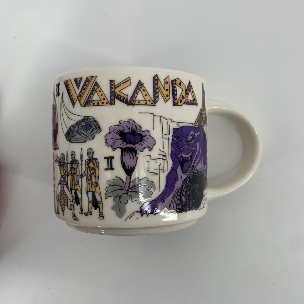 Starbucks Been There Series Marvel Wakanda Forever Black Panther 14oz Mug 2023